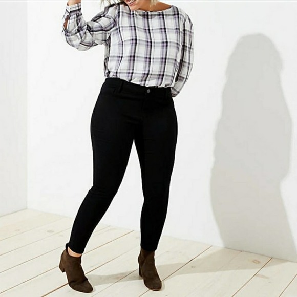 LOFT Brushed 5 Pocket Sateen Legging Pants - Picture 6 of 6